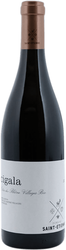 Бесплатная доставка | Красное вино Saint Etienne Cigala A.O.C. Côtes du Rhône Рона Франция Syrah, Grenache Tintorera 75 cl