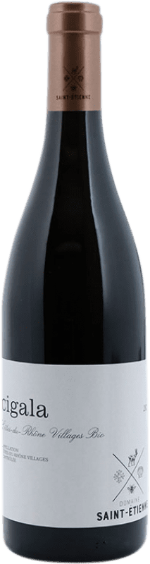 15,95 € | Vino rosso Saint Etienne Cigala A.O.C. Côtes du Rhône Rhône Francia Syrah, Grenache Tintorera Biologico 75 cl