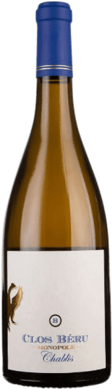 Kostenloser Versand | Weißwein Château de Béru Monopole A.O.C. Chablis Burgund Frankreich Ökologisch 75 cl