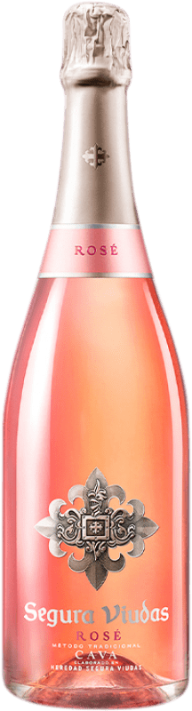 6,95 € | Rosé mousseux Segura Viudas Rosé Brut D.O. Cava Catalogne Espagne Grenache Tintorera, Pinot Noir, Trepat 75 cl