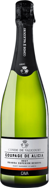 Envío gratis | Espumoso Blanco Conde de Valicourt Alicia Brut Nature Coupage Gran Reserva D.O. Cava Cataluña España 75 cl