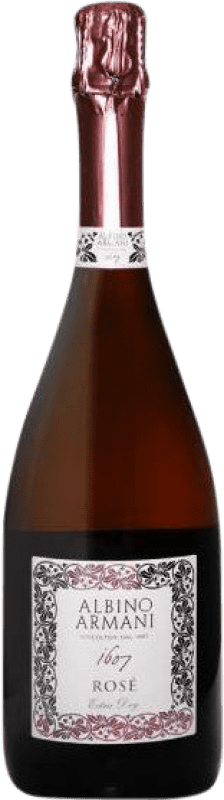 16,95 € | 玫瑰气泡酒 Albino Armani Rosé D.O.C. Prosecco 威尼托 意大利 Pinot Black, Glera 75 cl