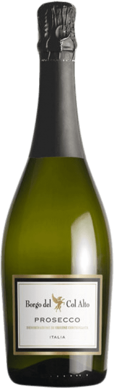 Envoi gratuit | Vin Mousseux Blanc Borgo del Col Alto Brut D.O.C. Prosecco Vénétie Italie Glera 75 cl
