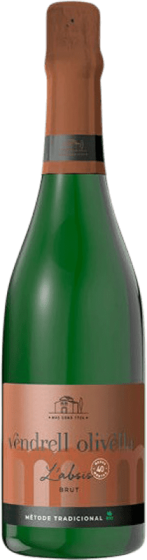 Free Shipping | White sparkling Vendrell Olivella l'Absis Brut D.O. Cava Catalonia Spain Macabeo, Xarel·lo Organic 75 cl