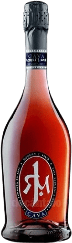 Kostenloser Versand | Rosé Sekt Robert J. Mur Brut — Herb Traditionell D.O. Cava Katalonien Spanien Garnacha — Grenache, Monastrell, Pinot Noir — Spätburgunder, Trepat 75 cl