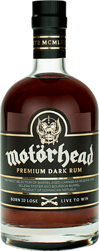 42,95 € | 朗姆酒 Motörhead Premium Dark 多明尼加共和国 70 cl