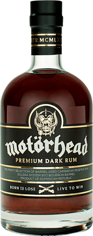 Envoi gratuit | Rhum Motörhead Premium, Dark — Brun République Dominicaine 70 cl