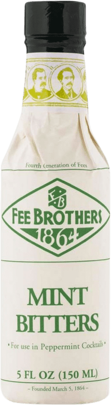 Envio grátis | Schnapp Fee Brothers Bitter Mint Estados Unidos Garrafa Pequena 15 cl