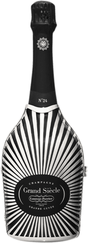 Kostenloser Versand | Weißer Sekt Laurent Perrier Grand Siècle Nº 24 Chaqueta Metálica A.O.C. Champagne Champagner Frankreich Pinot Noir — Spätburgunder, Chardonnay 75 cl