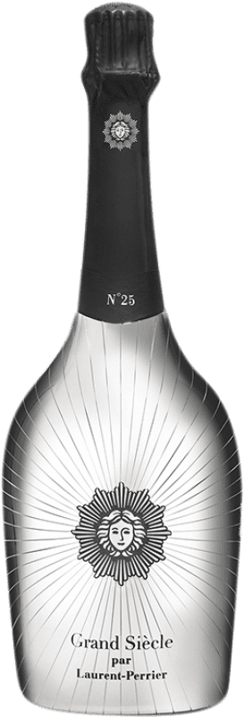 Free Shipping | White sparkling Laurent Perrier Grand Siècle N25 Chaqueta Metálica A.O.C. Champagne Champagne France Pinot Black, Chardonnay 75 cl