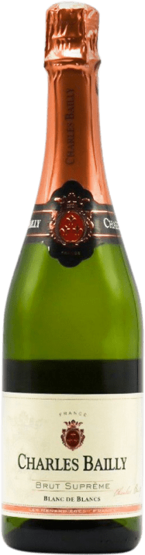 Envoi gratuit | Blanc mousseux Charles Bailly Blanc de Blancs A.O.C. Nuits-Saint-Georges Bourgogne France Chardonnay 75 cl