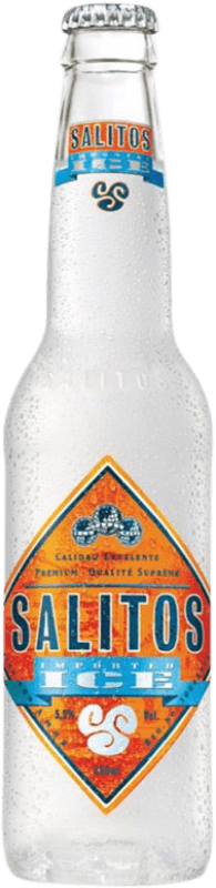 送料無料 | 24個入りボックス ビール Salitos Ice メキシコ 3分の1リットルのボトル 33 cl