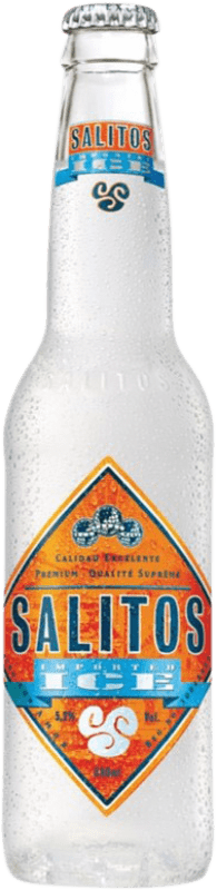 免费送货 | 盒装24个 啤酒 Salitos 墨西哥 三分之一升瓶 33 cl Ice — 冰块 免费送货 | 盒装24个 啤酒 Salitos 墨西哥 三分之一升瓶 33 cl Ice — 冰块