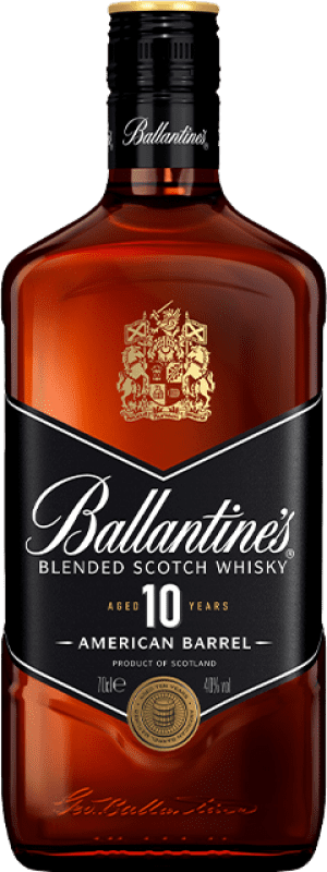 Très grande bouteille de bar à whisky Ballantine's de luxe sur