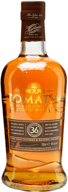 1 212,95 € | Whisky Single Malt Tomatin Edición Limitada Escocia Reino Unido 36 Años 70 cl