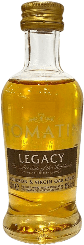 11,95 € 送料無料 | ウイスキーシングルモルト Tomatin Legacy ミニチュアボトル 5 cl