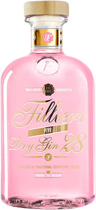 Бесплатная доставка | Джин Gin Filliers Pink Dry Gin 28 Бельгия бутылка Medium 50 cl