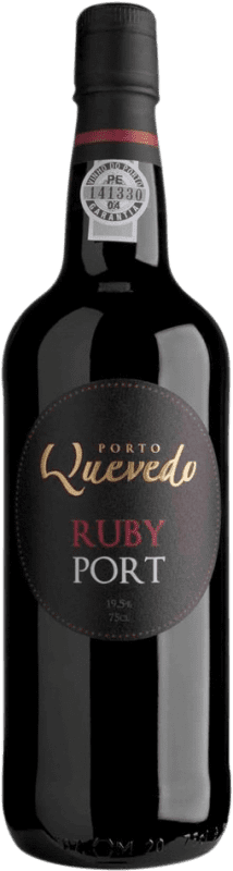 Free Shipping | Fortified wine Quevedo Ruby I.G. Porto Porto Portugal Touriga Franca, Touriga Nacional, Tinta Roriz, Tinta Barroca 75 cl