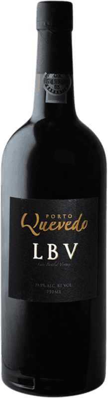 Envío gratis | Vino Generoso Fortificado Quevedo LBV Late Bottled Vintage I.G. Porto Oporto Portugal Touriga Franca, Touriga Nacional, Tinta Roriz, Tinta Barroca 75 cl