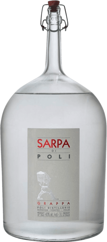 Spedizione Gratuita | Grappa Poli Sarpa Oro Big Mama Italia Bottiglia Jéroboam-Doppio Magnum 3 L