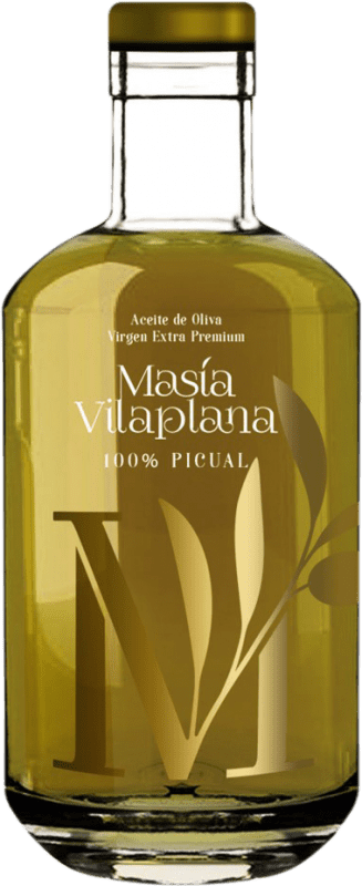 Envío gratis | Aceite de Oliva Masía Vilaplana AOVE Virgen Extra España Botella Medium 50 cl