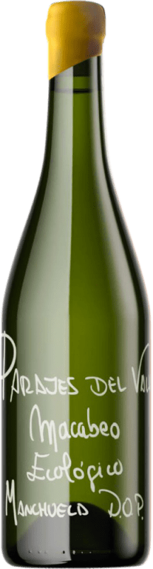 Envío gratis | Vino blanco Parajes del Valle D.O. Manchuela Castilla la Mancha España Macabeo 75 cl