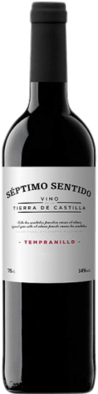 Free Shipping | Red wine Vintae Séptimo Sentido I.G.P. Vino de la Tierra de Castilla Castilla la Mancha Spain Tempranillo 75 cl