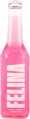 送料無料 | 24個入りボックス 飲み物とミキサー Beremot Felina Drink Pink スペイン 3分の1リットルのボトル 33 cl