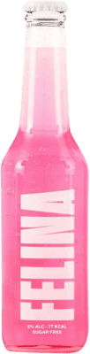 Envoi gratuit | Boîte de 24 unités Boissons Fraîches Beremot Felina Drink Pink Espagne Bouteille Tiers 33 cl