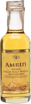 6,95 € Kostenloser Versand | Whiskey Single Malt Amrut Indian Miniaturflasche 5 cl