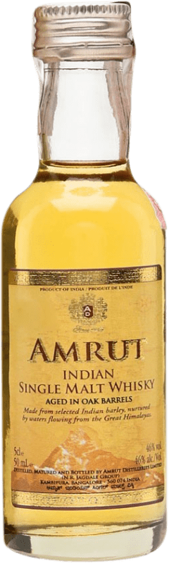 Spedizione Gratuita | Whisky Single Malt Amrut Indian India Bottiglietta Mignon 5 cl Spedizione Gratuita | Whisky Single Malt Amrut Indian India Bottiglietta Mignon 5 cl