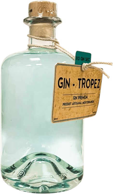 Envio grátis | Gin Tropez. Artisanal Mediterranean Gin França Garrafa Medium 50 cl