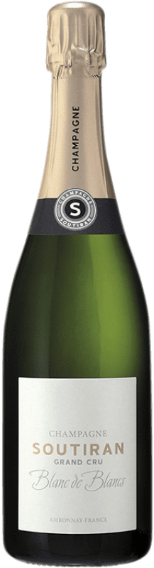 Бесплатная доставка | Белое игристое Soutiran Blanc de Blancs Grand Cru A.O.C. Champagne шампанское Франция Chardonnay 75 cl