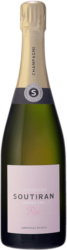 Kostenloser Versand | Rosé Sekt Soutiran Rosé Grand Cru A.O.C. Champagne Champagner Frankreich Spätburgunder, Chardonnay 75 cl