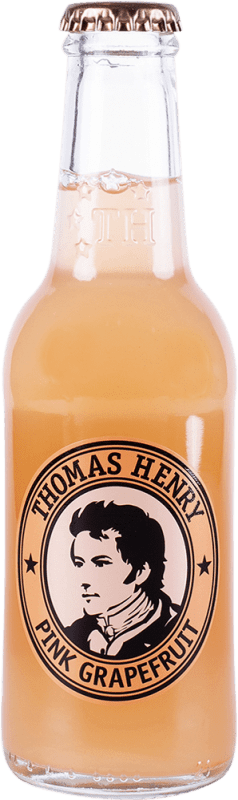 Envio grátis | Caixa de 24 unidades Mixer Thomas Henry Alemanha Garrafinha 20 cl Pink Grapefruit — Toranja Rosa