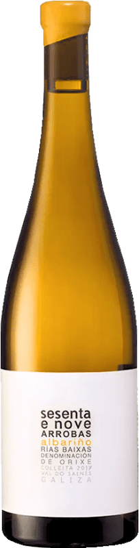 32,95 € | 白酒 Albamar Sesenta y Nove 69 Arrobas Blanco D.O. Rías Baixas 加利西亚 西班牙 Albariño 75 cl