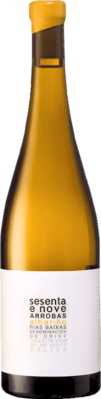 免费送货 | 白酒 Albamar Sesenta y Nove 69 Arrobas Blanco D.O. Rías Baixas 加利西亚 西班牙 Albariño 75 cl