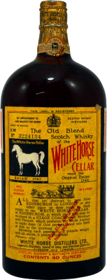 Blended Whisky White Horse 40 Ounces at Lagavulin Distillery 1.18 L Collector's Specimen 1970's 1 L
