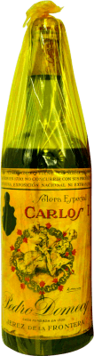 Brandy Conhaque Pedro Domecq Fundador Carlos I en Caja Granate 1960's Espécime de Colecionador 75 cl