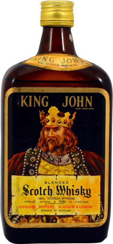 Free Shipping | Whisky Blended Highland Shippers King John Scotch Collector's Specimen Spain 75 cl