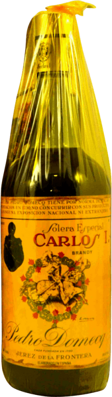 99,95 € Envío gratis | Brandy Pedro Domecq Fundador Carlos I en Caja Muhlberg 1970's Ejemplar Coleccionista