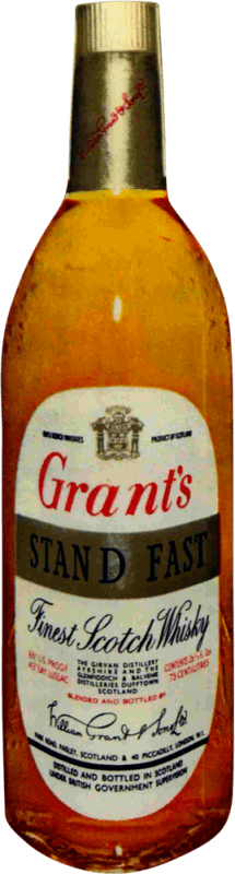 55,95 € | 威士忌混合 Grant & Sons Grant's Stand Fast en Estuche Regal 珍藏版 1960 年代 英国 75 cl