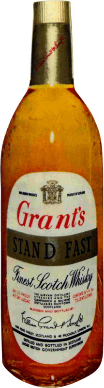 送料無料 | ブレンデッドウイスキー Grant & Sons Grant's Stand Fast en Estuche Regal 1960's イギリス 75 cl コレクターズアイテム 飲食不可