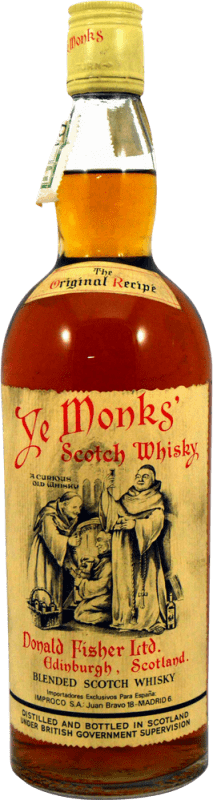 409,95 € | Blended Whisky Donald Fisher Ye Monks The OrIginal Recipe Sammlerexemplar aus den 1970er Jahren Großbritannien 70 cl