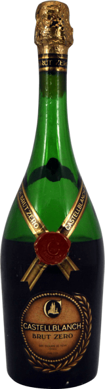 11,95 € | Vino Bianco Castellblanch Zero 1970's Brut D.O. Cava Catalogna Spagna 75 cl Esemplare da Collezione Non Idoneo al Consumo