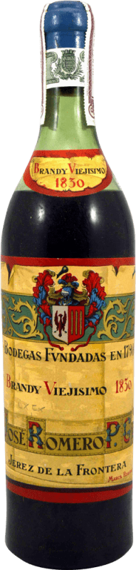 192,95 € | Brandy Conhaque José Romero Viejísimo Espécime de Colecionador década de 1960 Espanha 75 cl