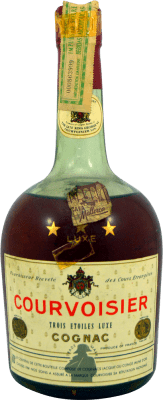 Cognac Conhaque Courvoisier Trois Etoiles Espécime de Colecionador década de 1970 Cognac 75 cl