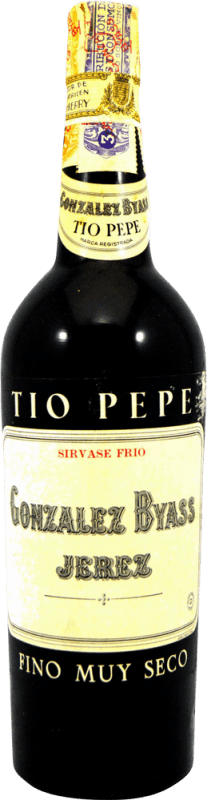 55,95 € | Vino fortificato González Byass Tío Pepe Jerez Esemplare da Collezione anni '70 D.O. Jerez-Xérès-Sherry Andalusia Spagna 75 cl
