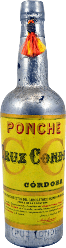 Бесплатная доставка | Ликёры Cruz Conde Ponche Коллекционный образец 1970-х гг Испания 75 cl