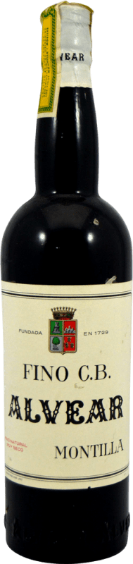 Kostenloser Versand | Verstärkter Wein Alvear Fino C.B. Sammlerexemplar aus den 1960er Jahren Spanien 75 cl